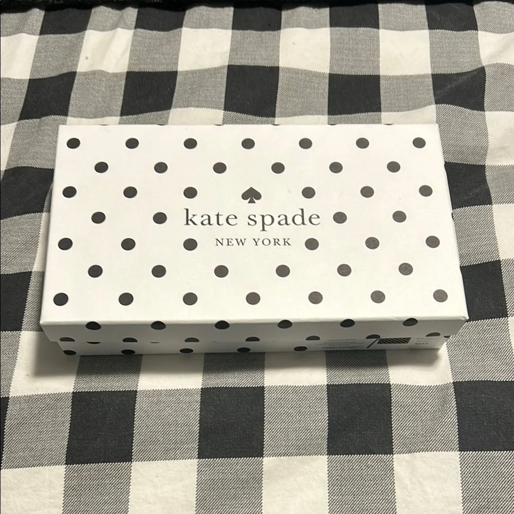 kate spade Black & White Polka Dot Wristlet Clutch